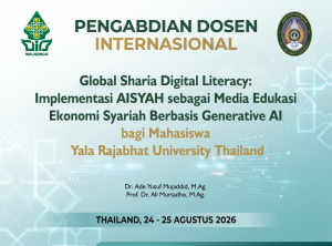 Ketua Bidang PSBI MUI Kota Depok Jalani Tugas Pengabdian Dosen Internasional di Yala Rajabhat University Thailand