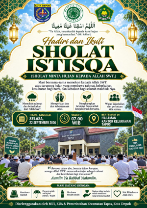 MUI Kecamatan Tapos Siap Gelar Sholat Istisqo Berjamaah pada 22 September 2026